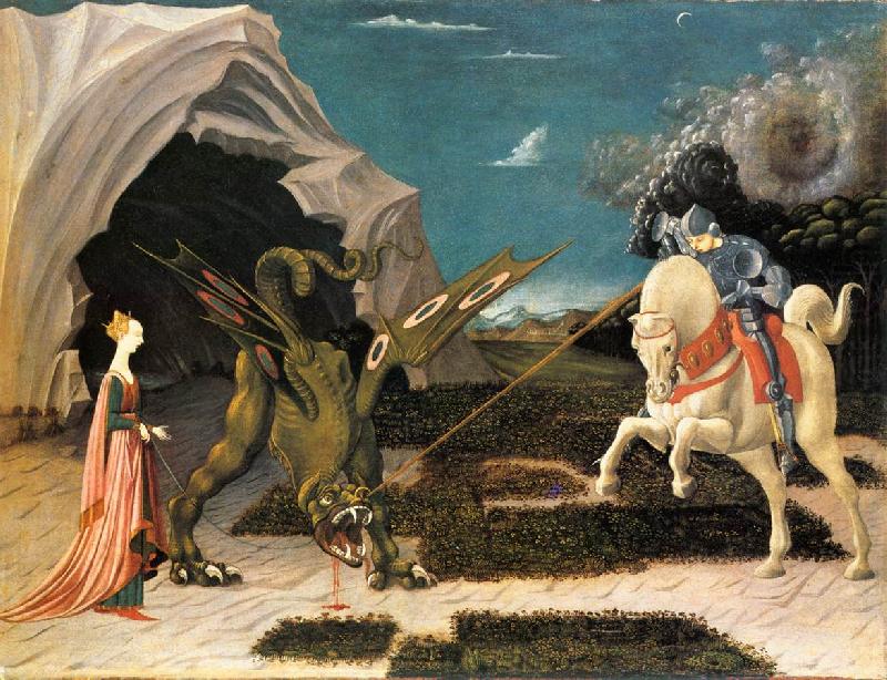 UCCELLO, Paolo St. George and the Dragon at china oil painting image